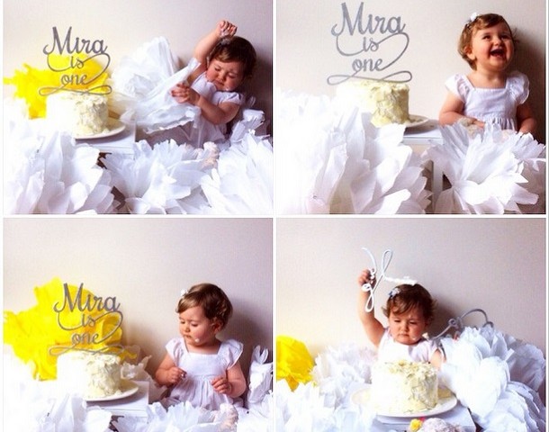 Dünya tatlısı Mira 1 yaşında